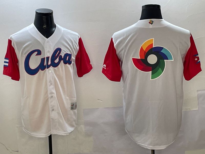Men 2025 World Cup Blank White Nike MLB Jersey style 3264->more jerseys->MLB Jersey
